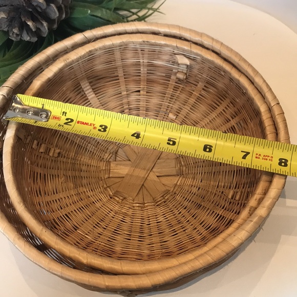 🔥4/$25🔥 VINTAGE basket set (2) - Picture 6 of 7